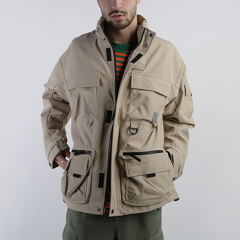 мужская бежевая куртка Carhartt WIP Elmwood Jacket I026022-wall - цена, описание, фото 2